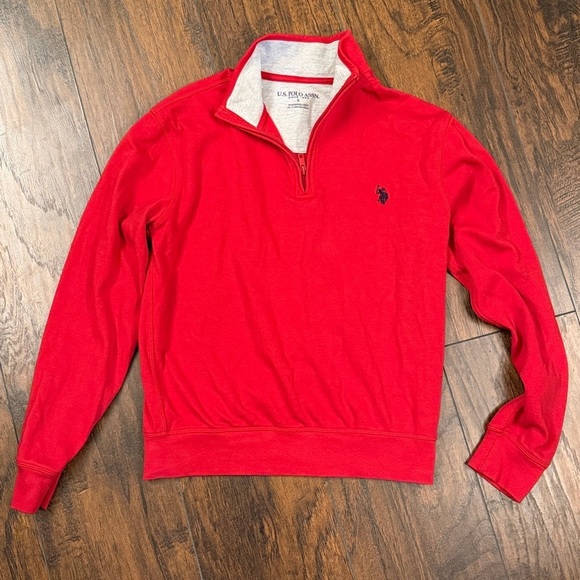 Polo Ralph Lauren Other - NWOT Polo Ralph Lauren Estate Ribbed Cotton 1/4 Zip in Red size small (O3)